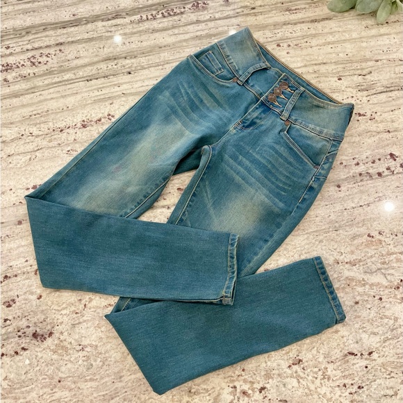 Bamboo High Waisted Stretch Jean size 1/2 - Picture 1 of 7